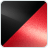 Jet Black - Crimson Red